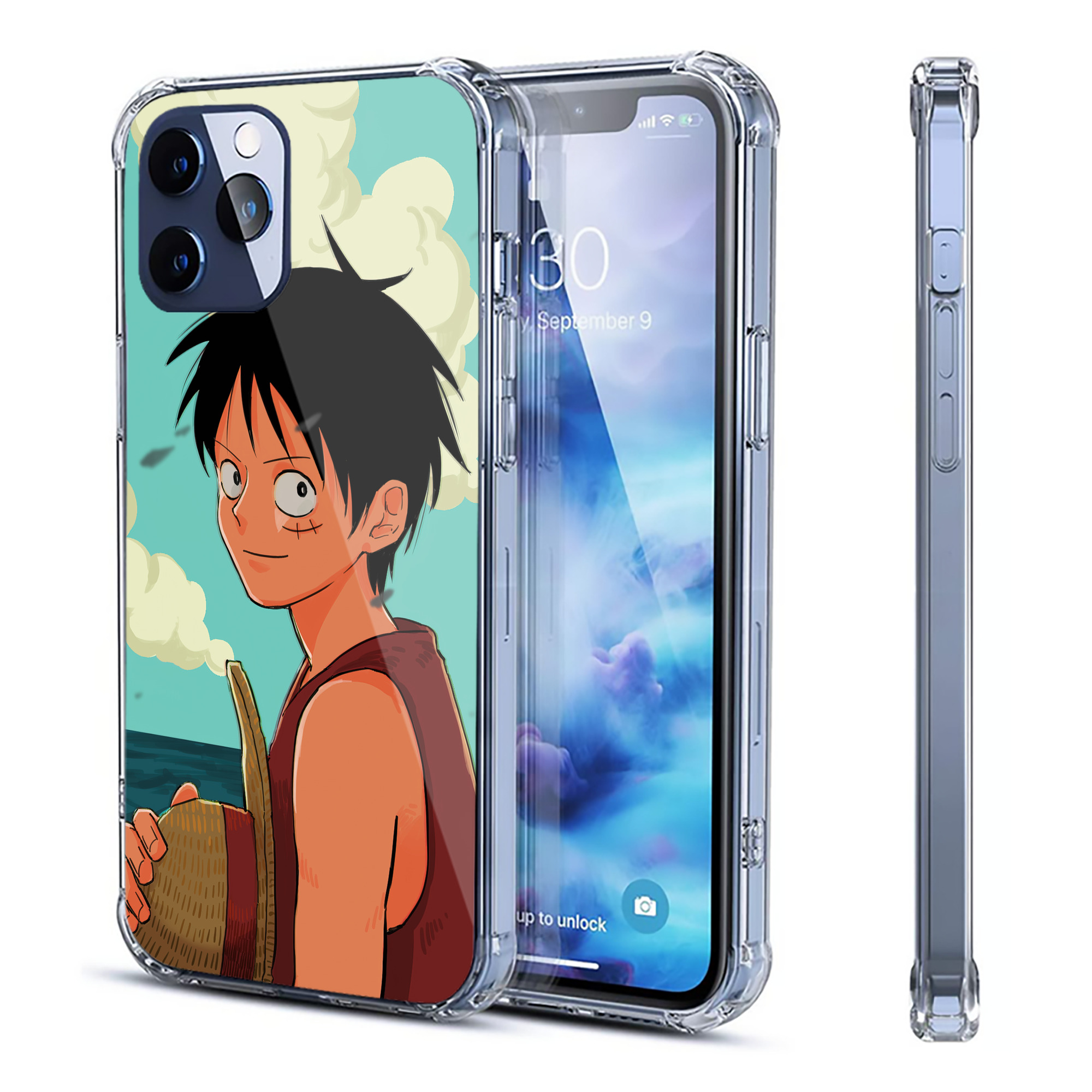 ワンピース ONE PIECE 【iPhone 12シリーズ対応】透明スマホケース（クリアソフトケース）